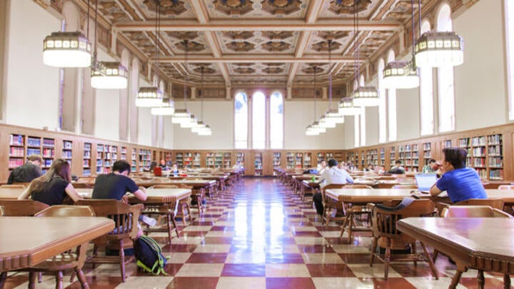 Doheny Memorial Library LA Times Reference Room