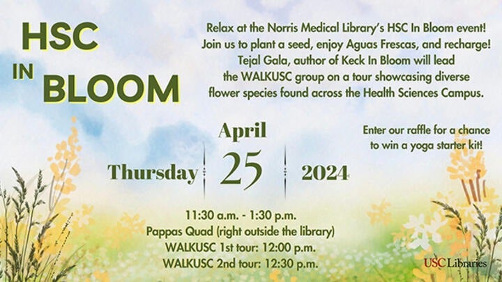 HSC In Bloom - Pappas Quad event 4/25/24