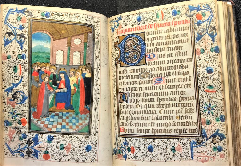 Book of Hours, 1450, Use of Netherlands, Ghent, Call # Z105.5 1450 .C378