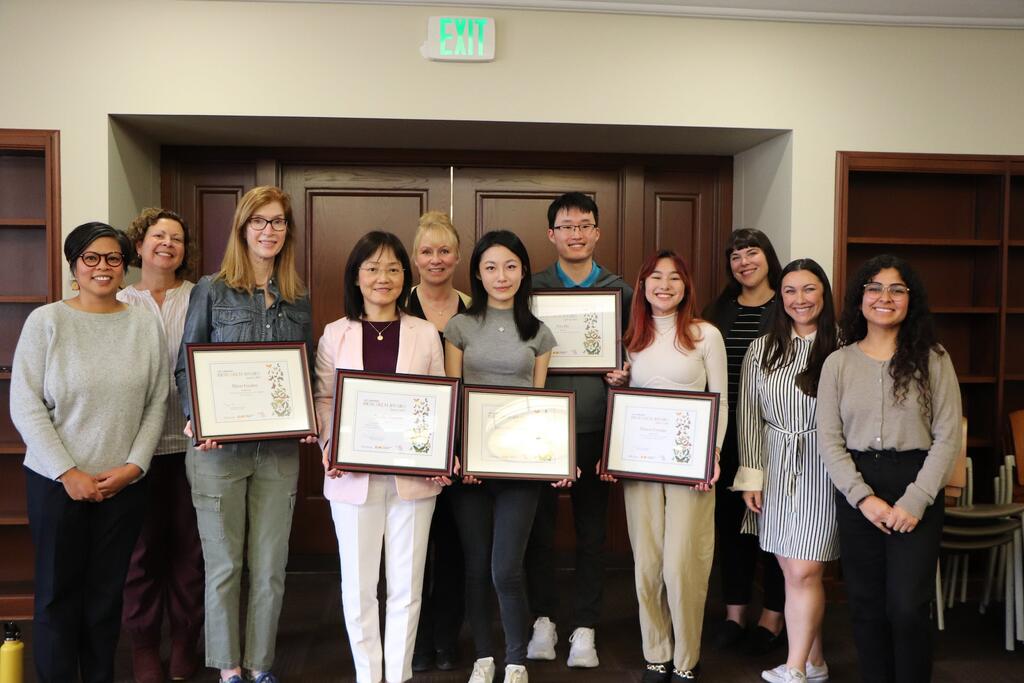 Winners and jurors at the 2023 USC Libraries Research Award reception